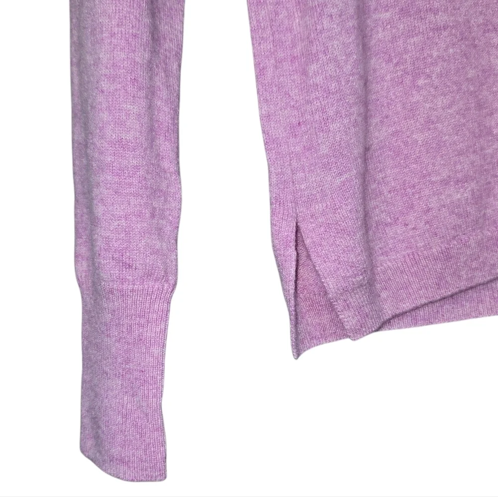 J.Crew 100% Cashmere Lilac Crewneck Sweater Lavender Luxury Knit Size XS